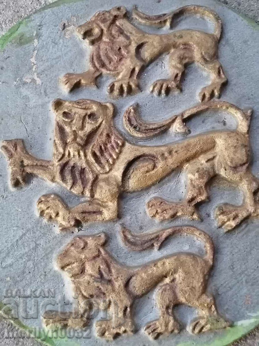 Delivery of Metal figures 3 lions, the coat of arms of Tarnovo bas-relief 4.4 kg bronze
