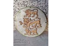 Figurine metalice 3 lei, stema lui Tarnovo basorelief 4,4 kg bronz