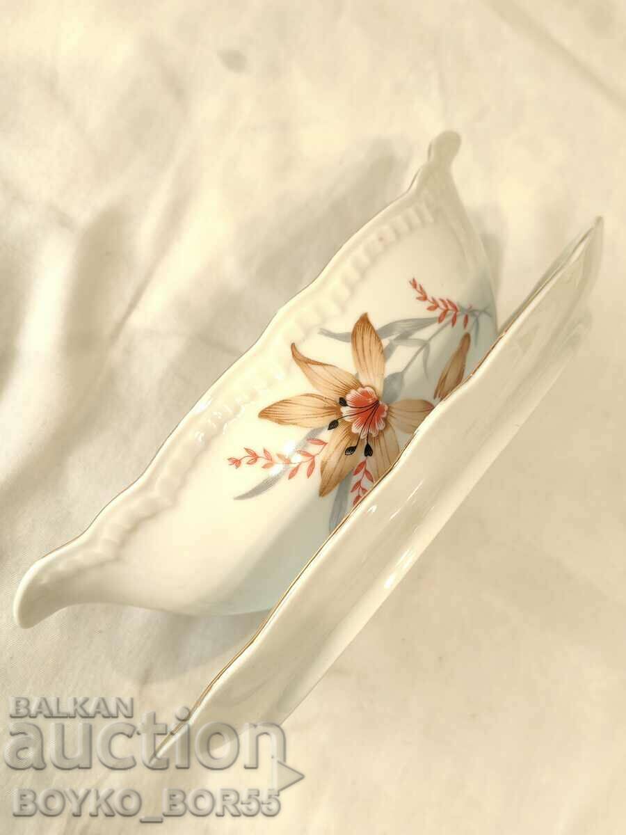 Auction Antique German Karlsbad Porcelain Saucer Epiag D.F. Auction Antique German Karlsbad Porcelain Saucer Epiag D.F.