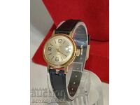 Russian Social USSR Women's Gold Plated Mechanical Watch Slava
