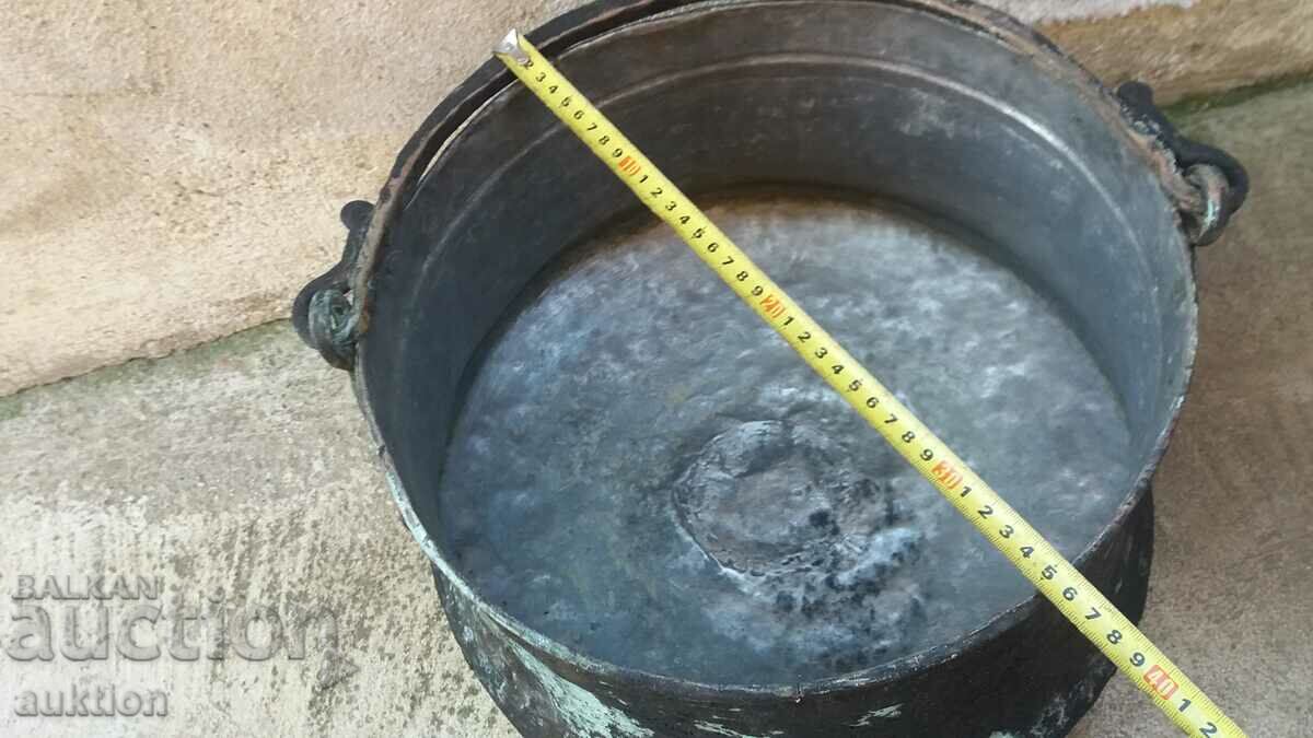 MASSIVE FORGED COPPER BOILER, BOILER - 40 LITERS - 5 MASSIVE FORGED COPPER BOILER, BOILER - 40 LITERS - 5