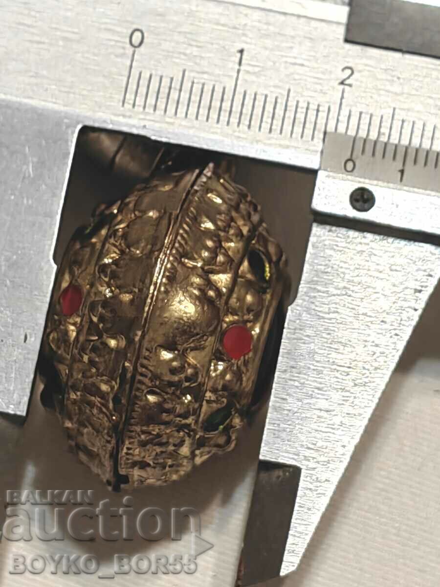 Antique Royal Bronze Neck Panagia - 5 Antique Royal Bronze Neck Panagia - 5