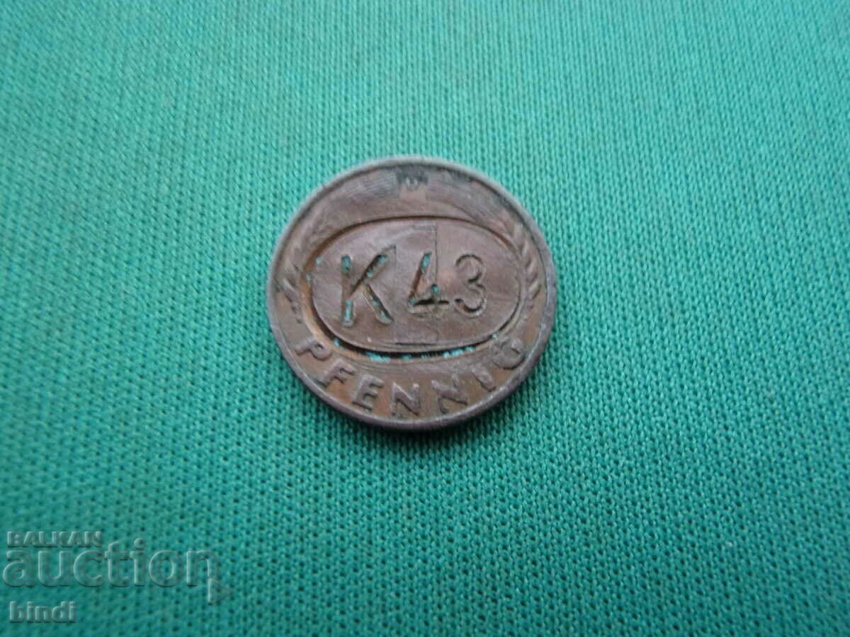Германия 1 Пфениг 1949  Rare с цена € 2.56 | 5.01 лв.