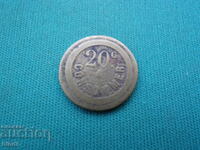 France 20 Centimes 1916-1918 Rare