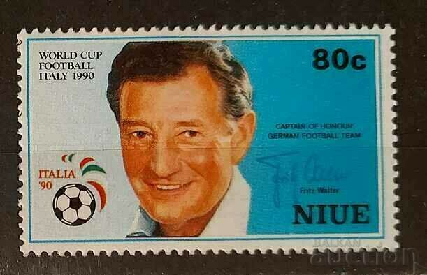 Niue 1990 Sports / Football / Personalities / Fritz Walter MNH
