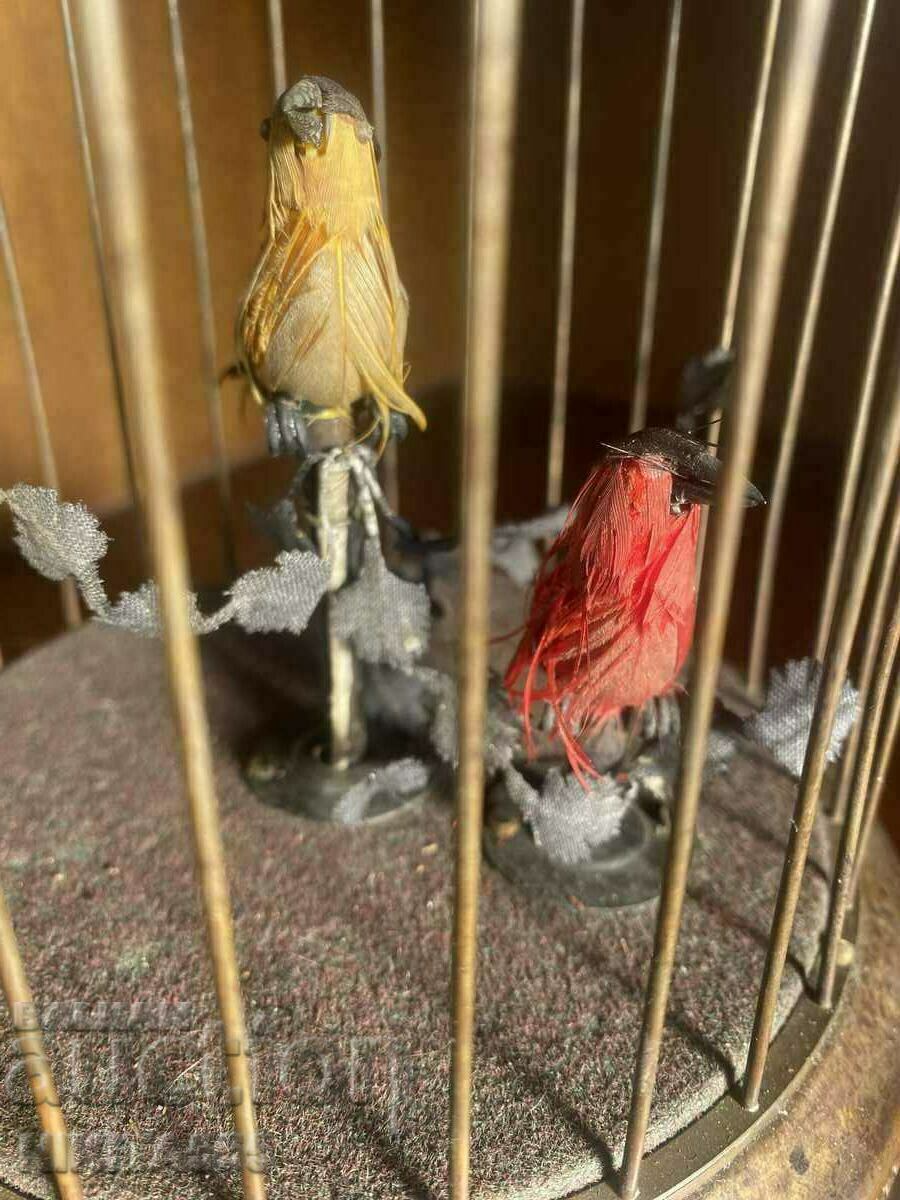 Very rare Birds in a Cage mechanical toy - 5