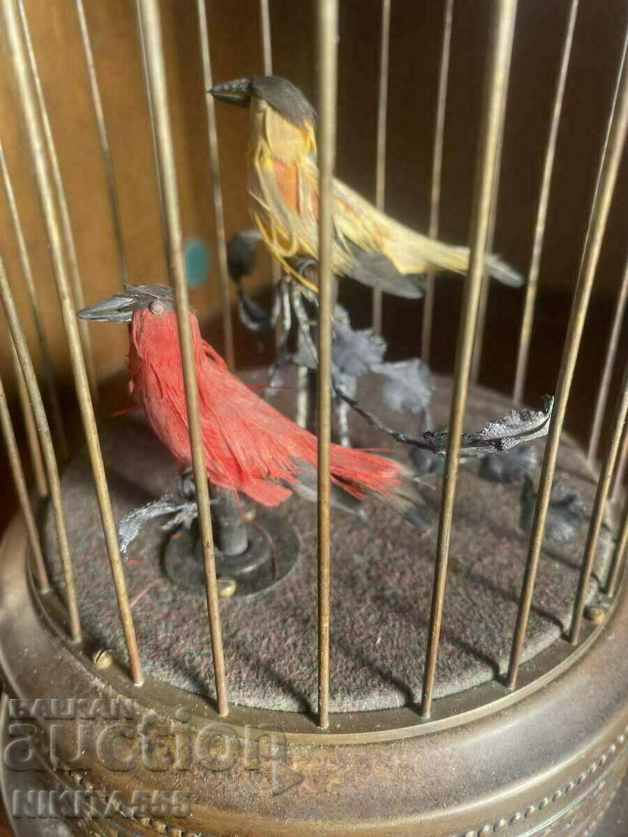 Very rare Birds in a Cage mechanical toy - 6