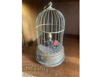 Very rare Birds in a Cage mechanical toy