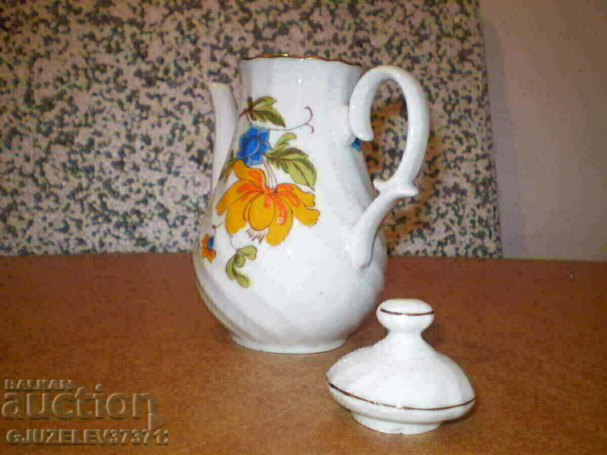 Retro jug Bulgarian Porcelain with lid - 6 Retro jug Bulgarian Porcelain with lid - 6