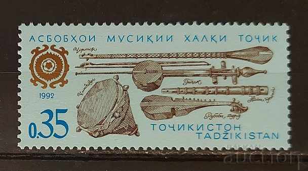 Tadjikistan 1992 Muzică / Instrumente muzicale MNH