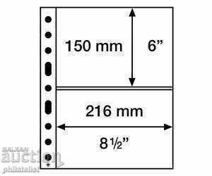 Grande-2C transparent sheets - two banknotes 216x150 mm