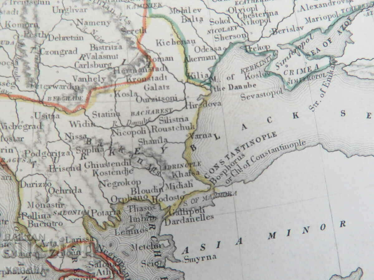 1840 - Map of Europe - Becker - London = original + - 5 1840 - Map of Europe - Becker - London = original + - 5