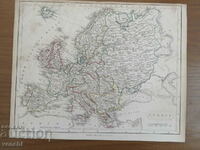 1840 - Map of Europe - Becker - London = original
