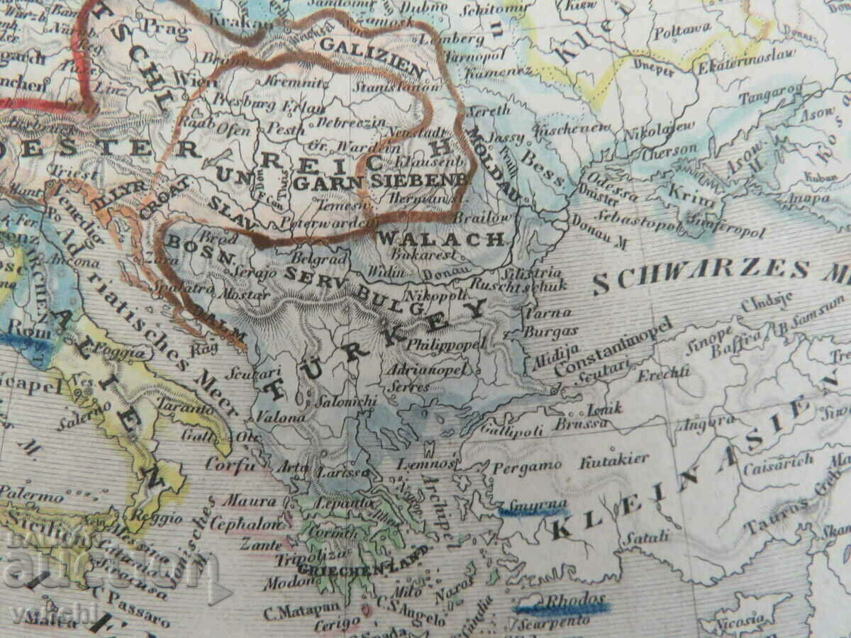 Παράδοση 1831 - Χάρτης της Ευρώπης - Metzeroth = πρωτότυπο +