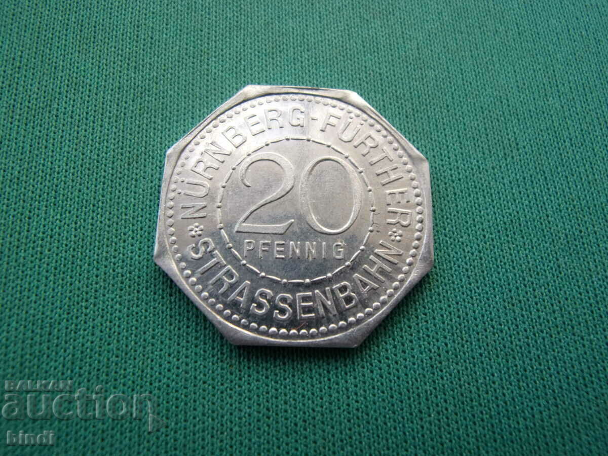 Germania 20 Pfennig 1920 Rar cu preț € 5.11 | 9.99 BGN