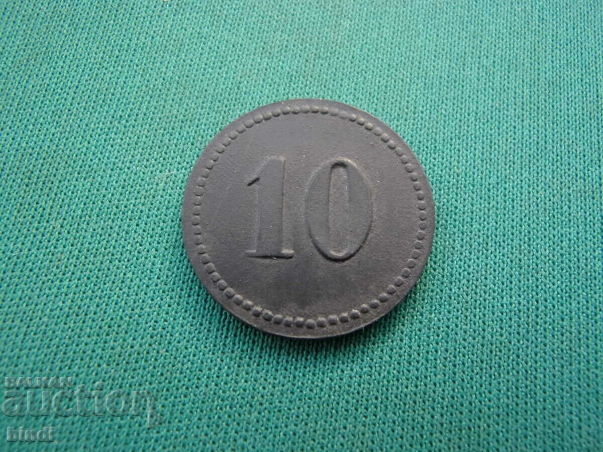 Germania 10 Pfennig 1915 Rar cu preț € 5.11 | 9.99 BGN