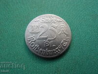 Γερμανία 25 Pfennig 1921 Σπάνιο