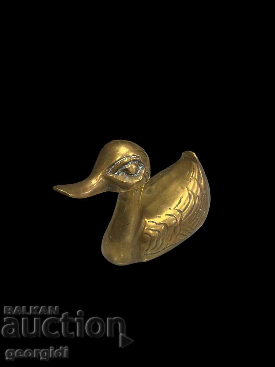Bronze figure of a duck. #3228