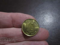 Hong Kong 10 cents 1998