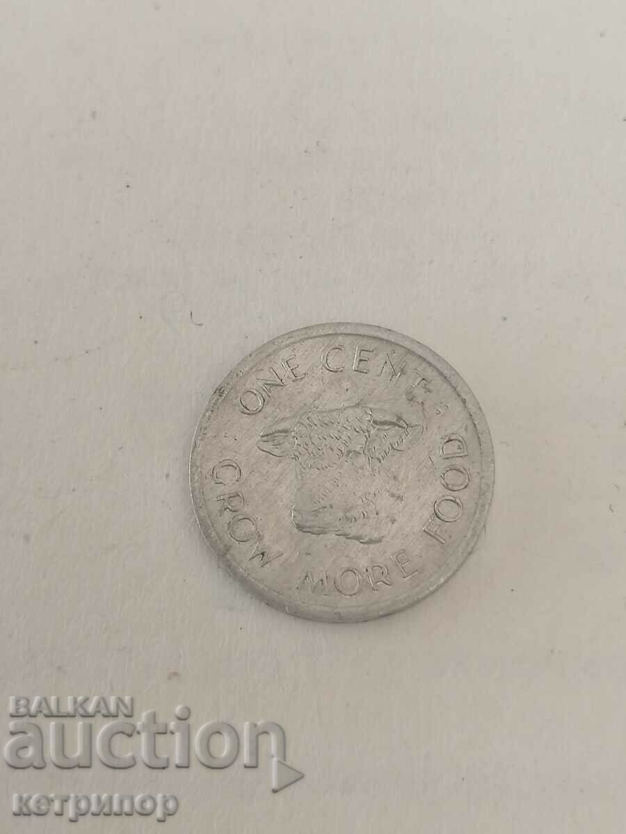 1 цент Сейшели 1972 г. Алуминий