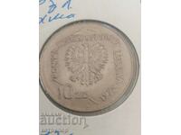 10 zloty Poland 1972 nickel