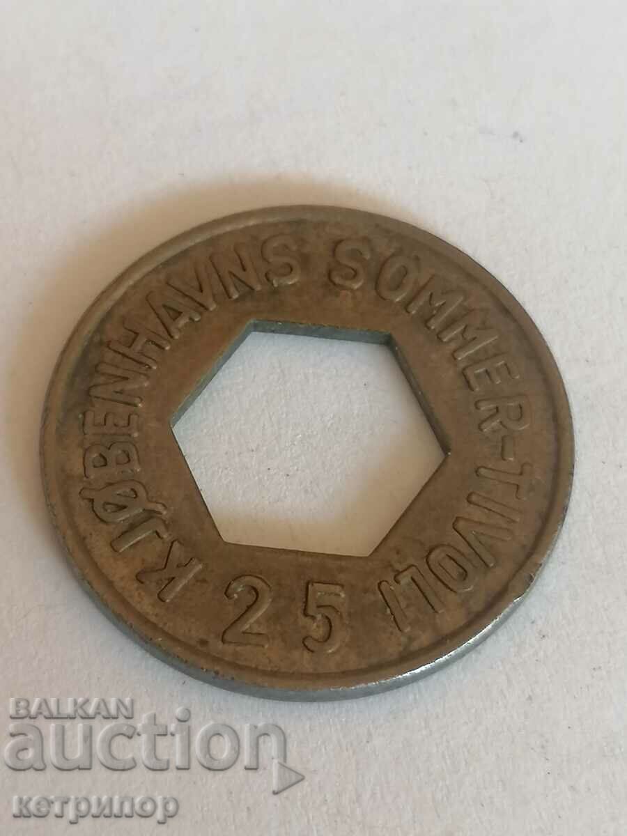 Auction Token Danish 25 øre Auction Token Danish 25 øre