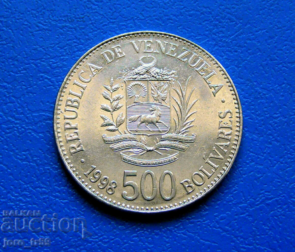 Венецуела 500 боливара /500 Bolívares/ 1998 г. UNC