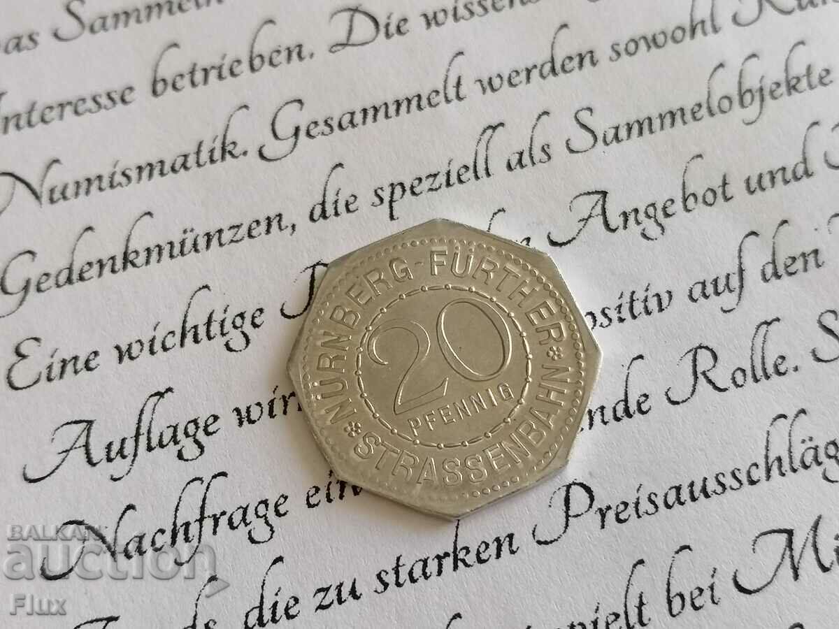 Moneda Reich - Germania - 20 Pfennig | 1921
