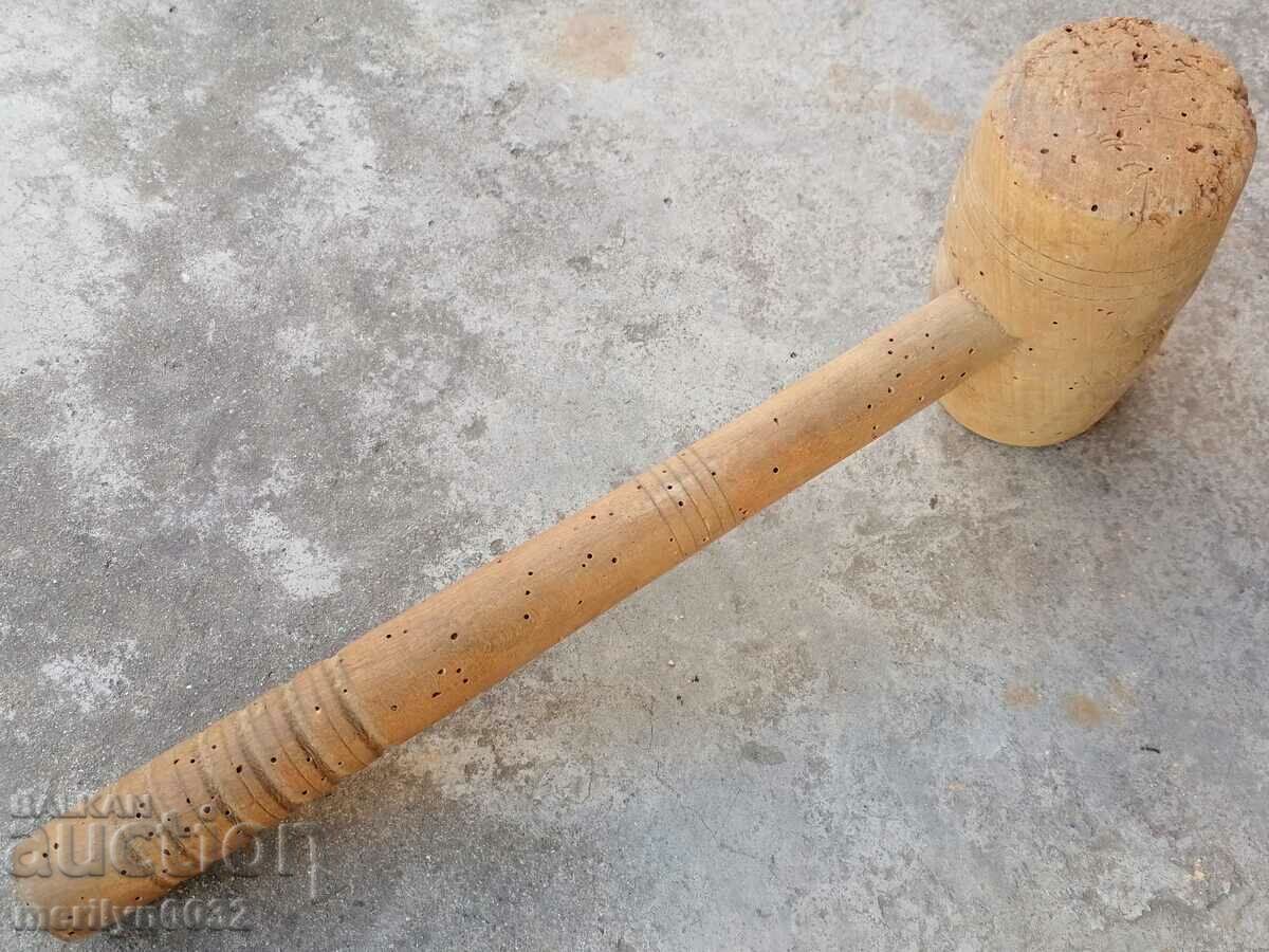 Old big wooden hammer, tool, wooden with price 39.00 BGN | € 19.94 Old big wooden hammer, tool, wooden with price 39.00 BGN | € 19.94