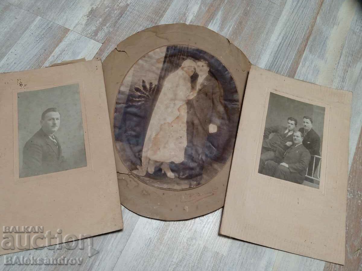 Lot of old photos, thick cardboard