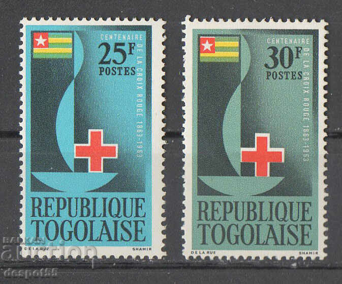 1963. Togo. 100 de ani de la Crucea Roșie.