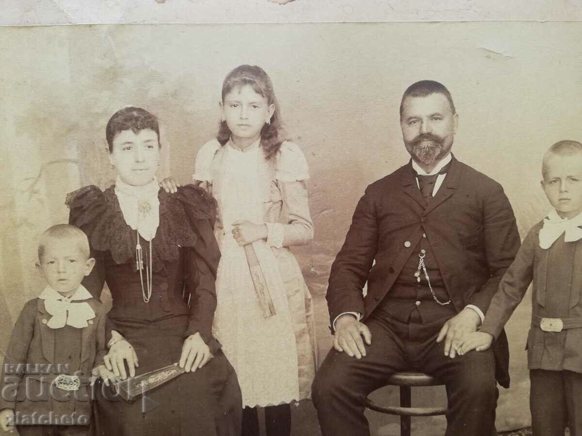 Auction  Old photo cardboard - atelier Hr. Dashkov Ruse