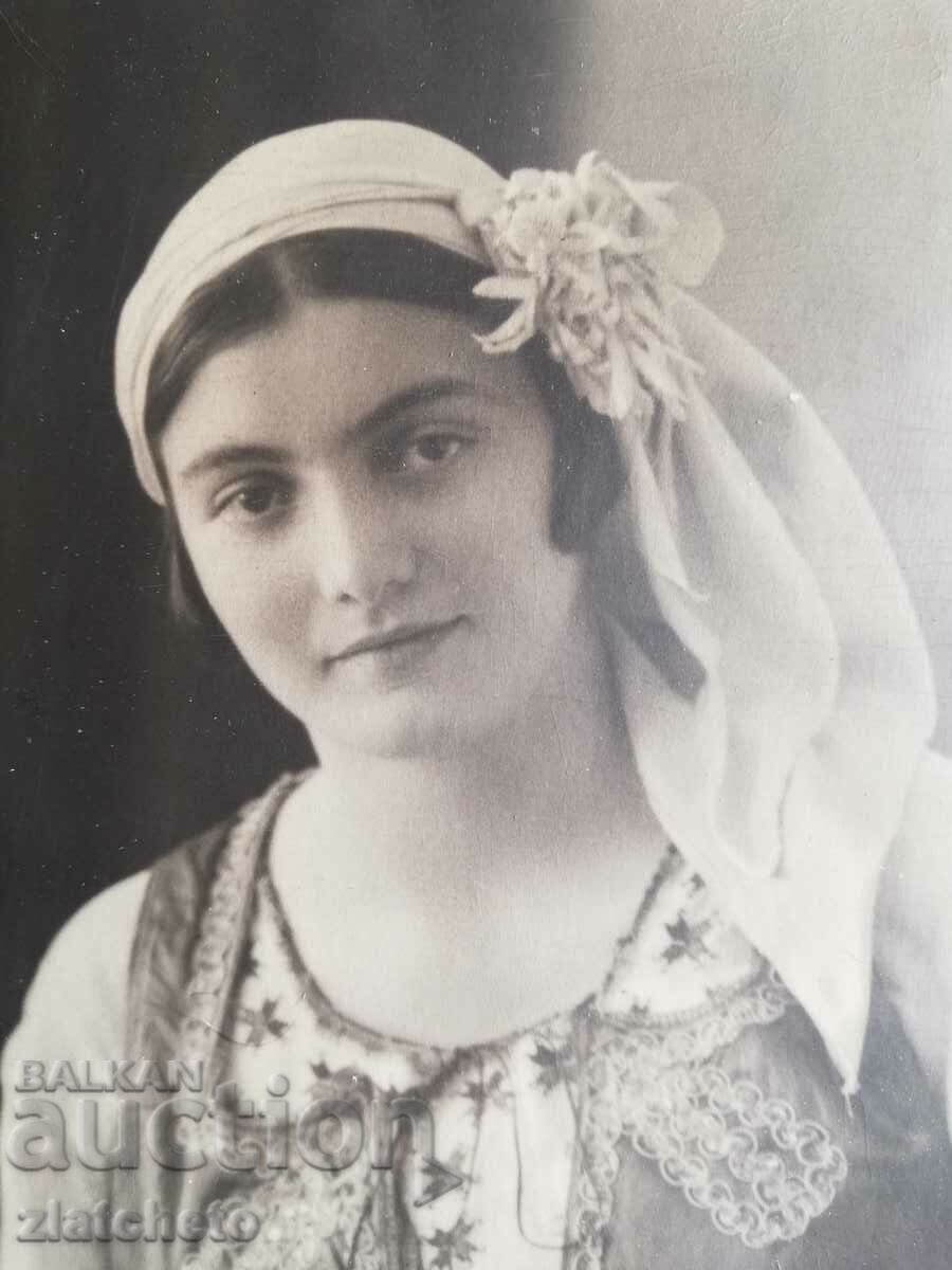 Old photo, author's photography, 1930s. Bulgarian costume - 5 Old photo, author's photography, 1930s. Bulgarian costume - 5
