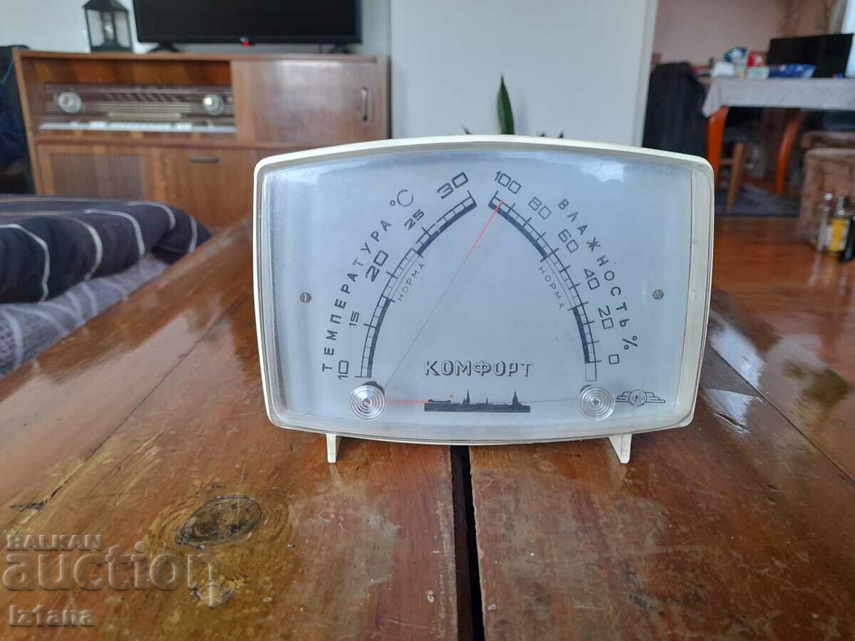 Παλιό θερμόμετρο, υγρόμετρο