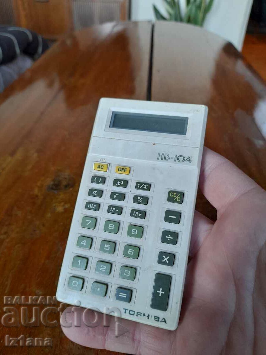 Old Toshiba calculator with price 10.00 BGN | € 5.11