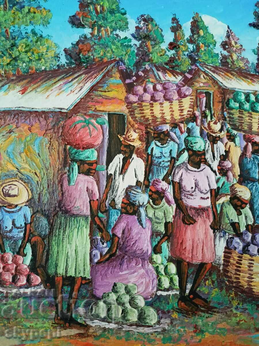 Delivery of Picture "Market in the Dominican Republic" Delivery of Picture "Market in the Dominican Republic"