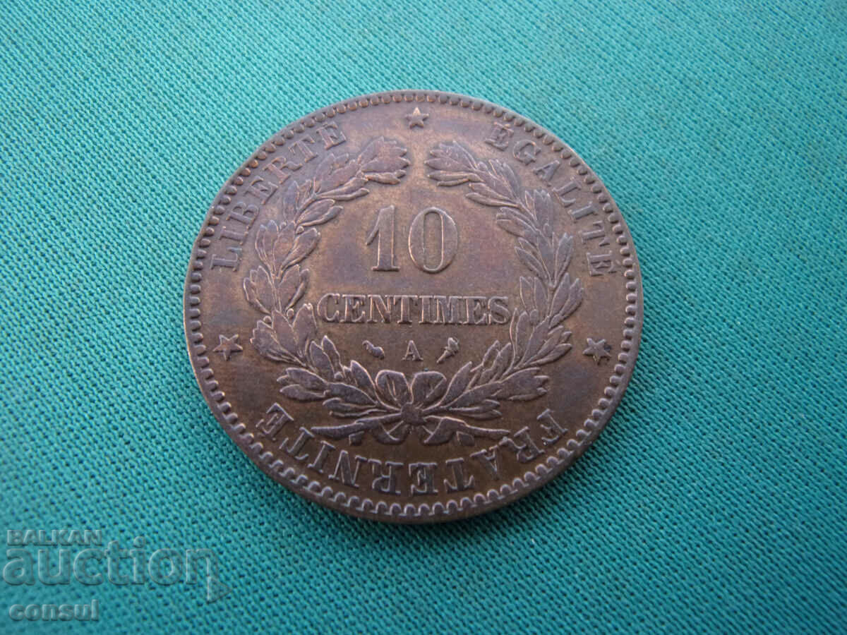 France 10 Centime 1897 Rare