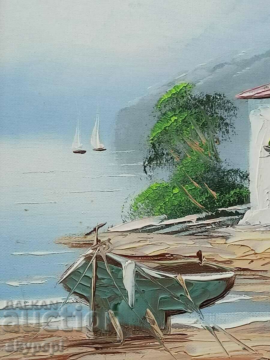 Delivery of LANDSCAPE "Sea and houses" Delivery of LANDSCAPE "Sea and houses"