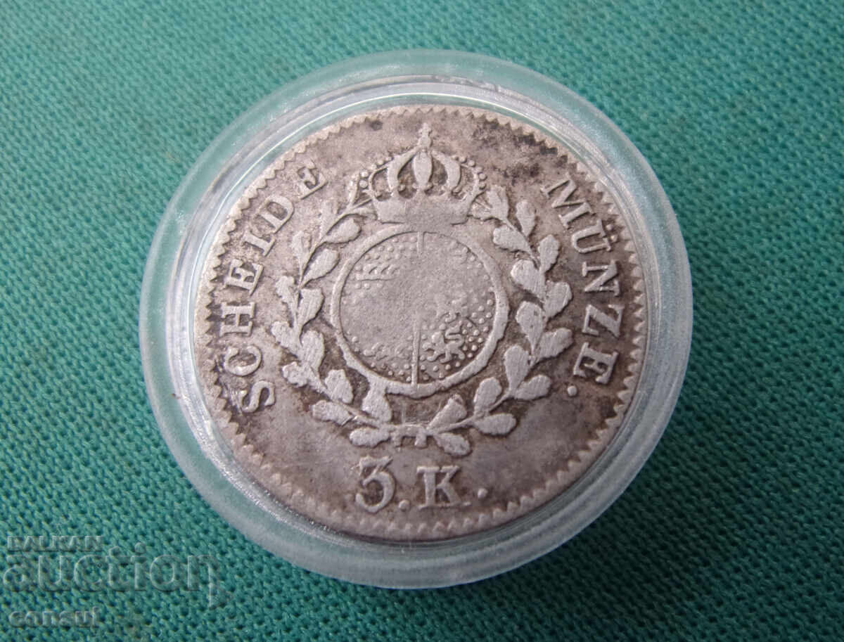 Württemberg 3 Kreuzer 1824 Foarte Rară