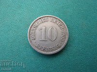 Germania 10 Pfennig 1909 J Rare