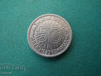 Германия  Baймap  50  Пфенига  1927 D   Rare