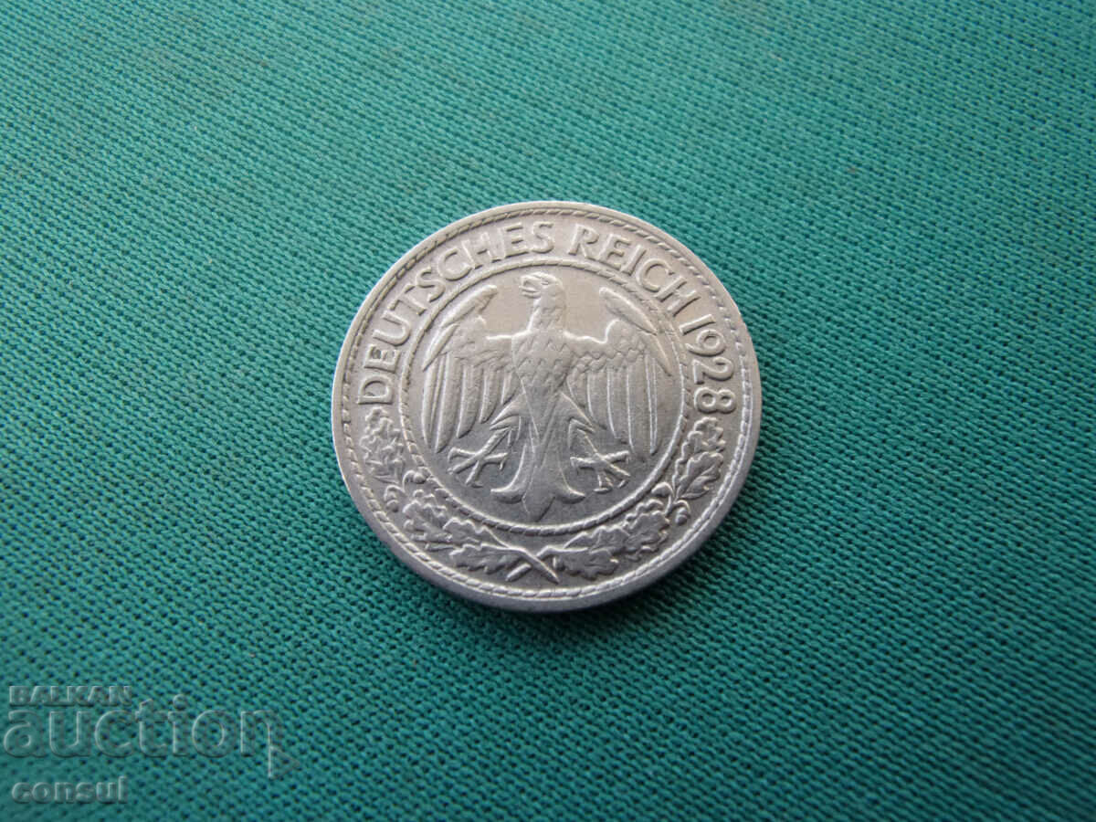 Germania Baymap 50 Pfennig 1928 D Rare cu preț € 3.58 | 7.00 BGN