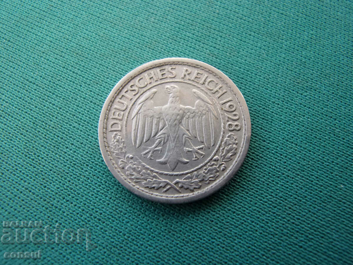 Germania Baymap 50 Pfennig 1928 J Rare cu preț € 3.58 | 7.00 BGN