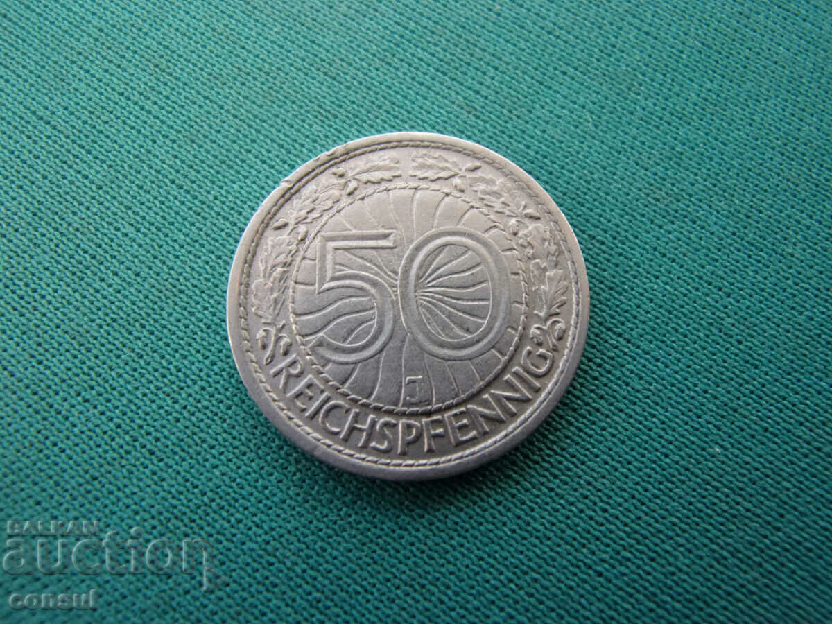 Γερμανία Baymap 50 Pfennig 1928 J Rare