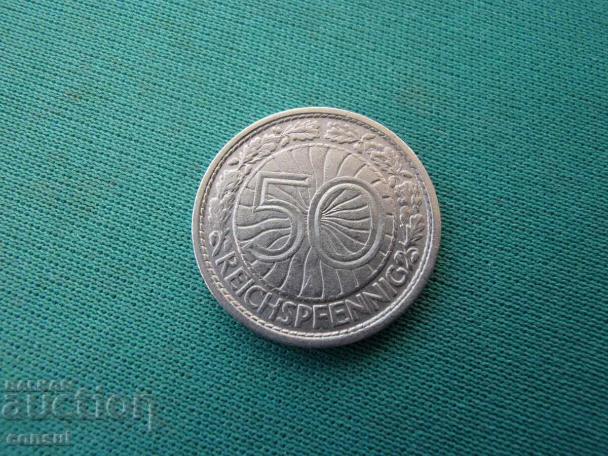 Германия  Baймap  50  Пфенига  1930 A   Rare
