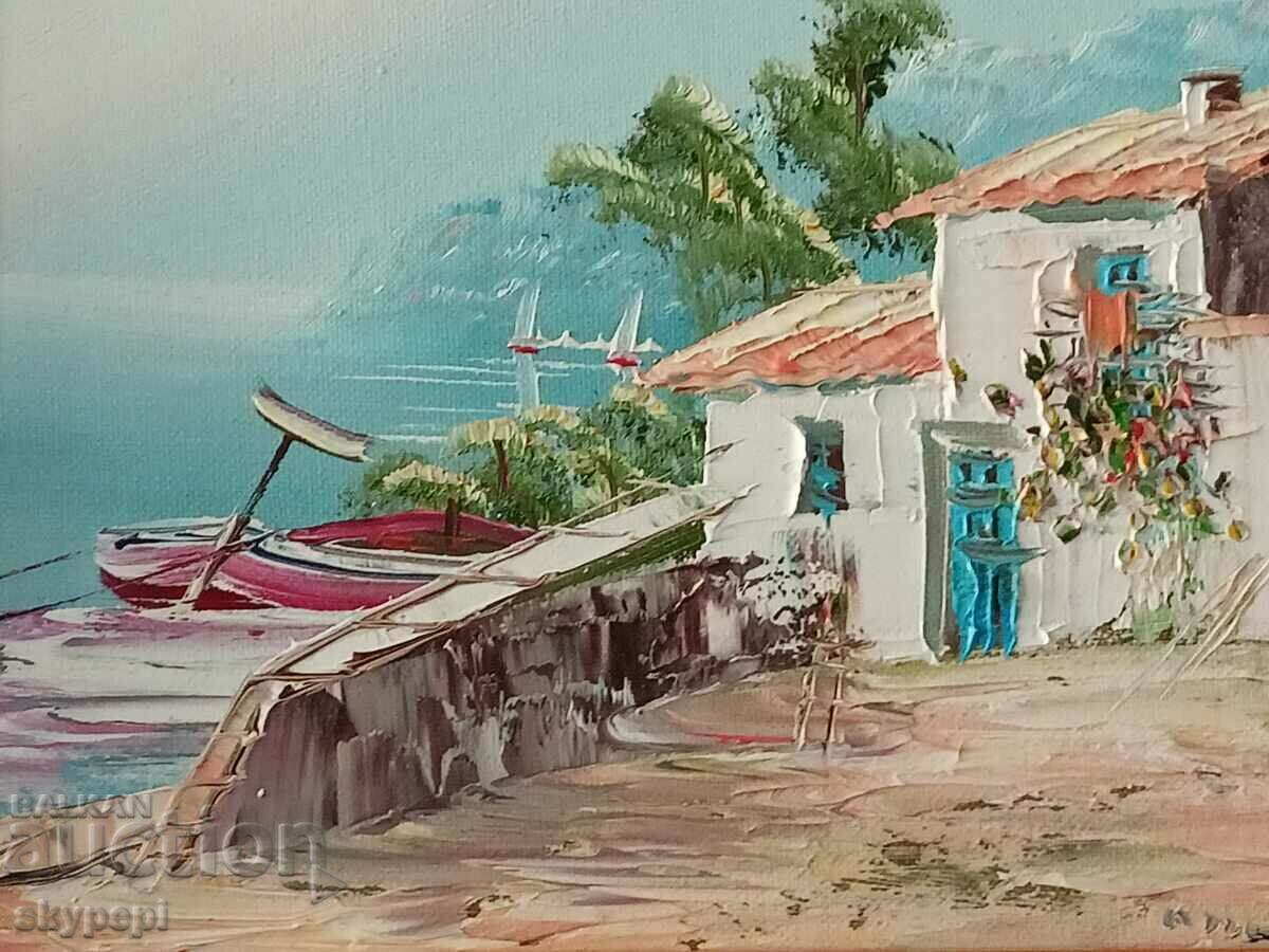 Painting "Seashore" with price 90.00 BGN | € 46.02 Painting "Seashore" with price 90.00 BGN | € 46.02