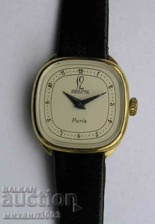 ШВЕЙЦАРСКИ ПОЗЛАТЕН МЕХАНИЧЕН ДАМСКИ ЧАСОВНИК PROVITA ШВЕЙЦАРСКИ ПОЗЛАТЕН МЕХАНИЧЕН ДАМСКИ ЧАСОВНИК PROVITA