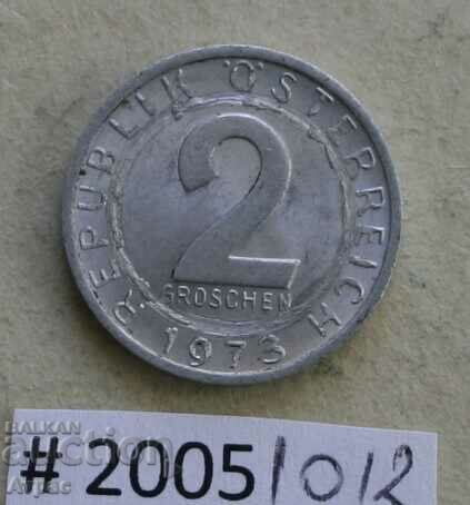 2 groschen 1973 Austria