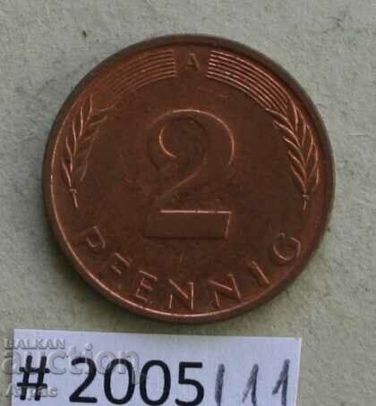 2 pfennig 1996 A FRG