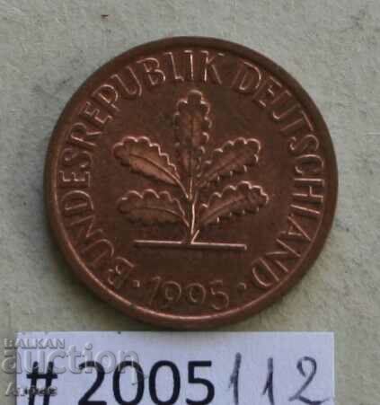 2 pfennig 1995 A FRG cu preț € 0.31 | 0.61 BGN